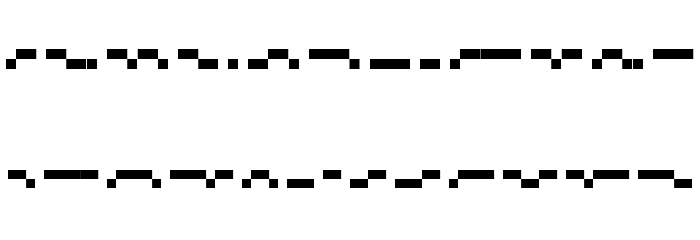 BukanMorse Too Font LOWERCASE