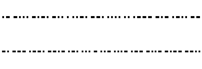 BukanMorse Font LOWERCASE