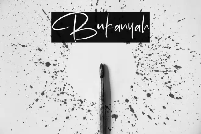 Bukanyah Font examples