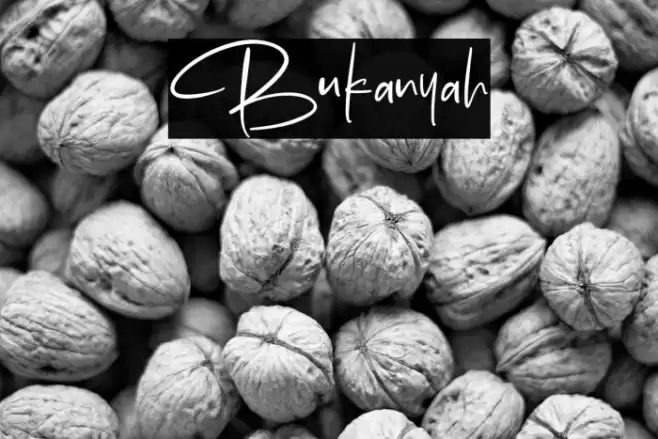 Bukanyah Font examples