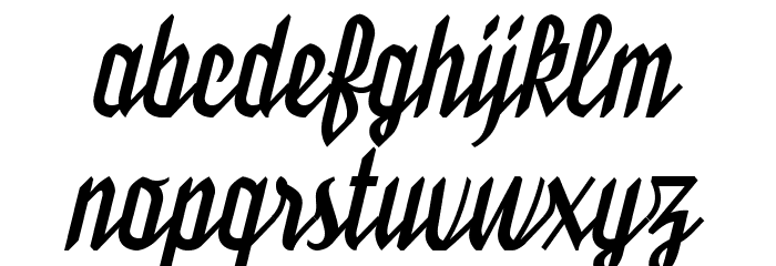 Bukarest Font LOWERCASE