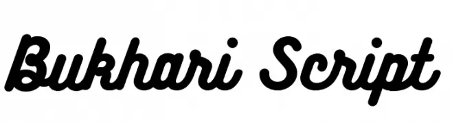 Bukhari Script  नि: शुल्क फ़ॉन्ट्स डाउनलोड