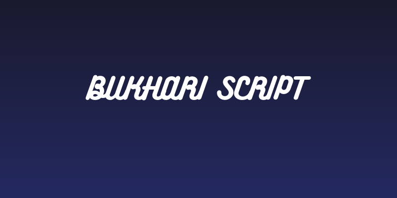Bukhari Script Social Header