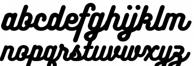 Bukhari Script 字体 小写