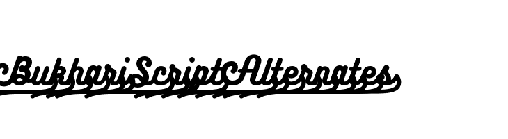 BukhariScript Alternates Font