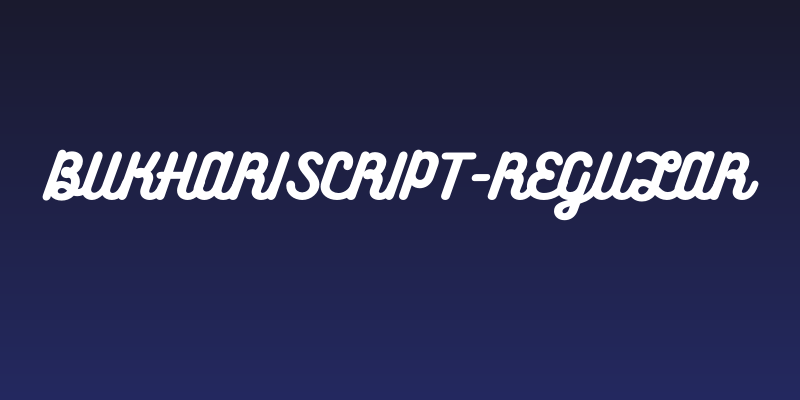 BukhariScript-Regular Social Header