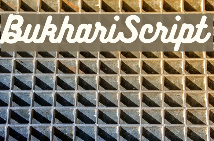 BukhariScript Font examples