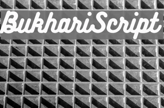 BukhariScript Font examples