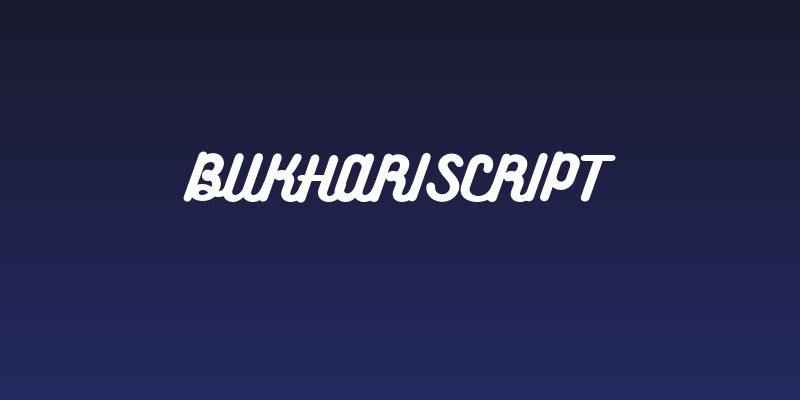 BukhariScript Social Header