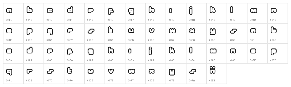 Bukkake Character Map