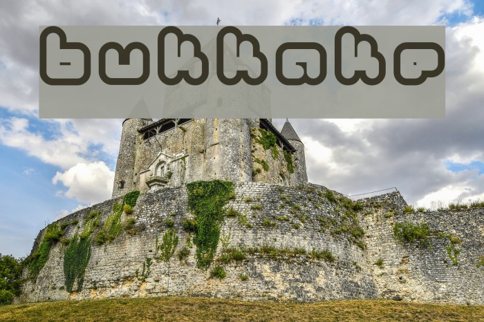 Bukkake Font examples