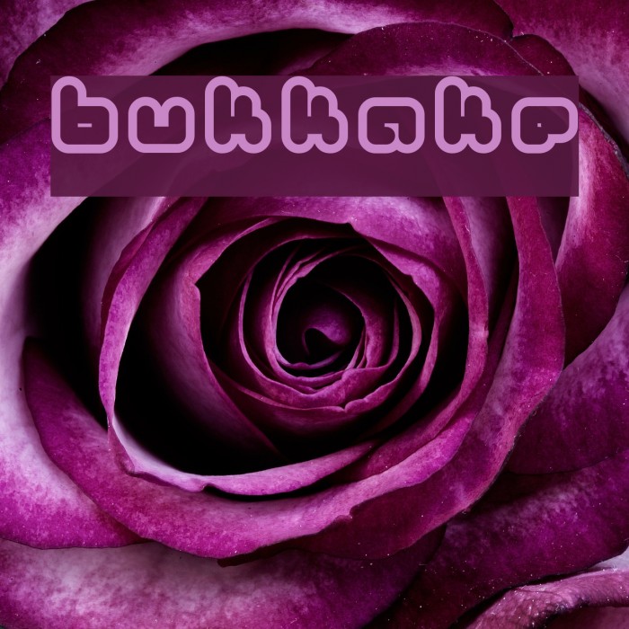 Bukkake Font examples