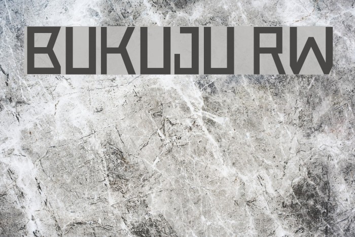 Bukuju RW Font examples