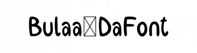 Bulaa-DaFont  免费字体下载