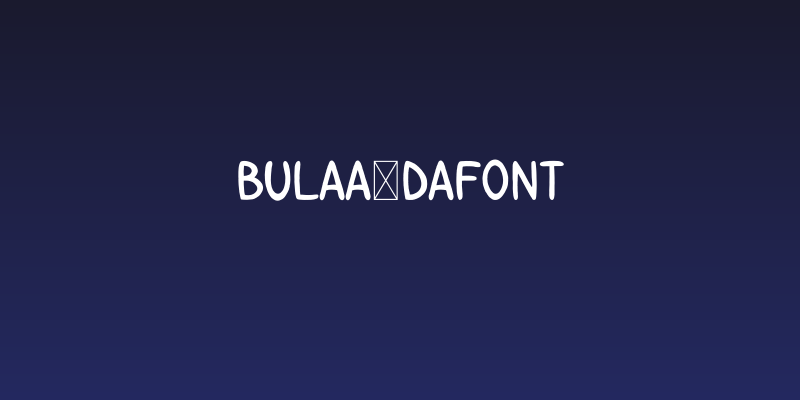 Bulaa-DaFont Social Header