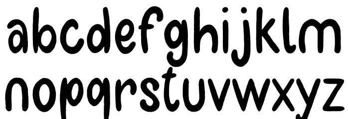 Bulaa-DaFont Font LOWERCASE
