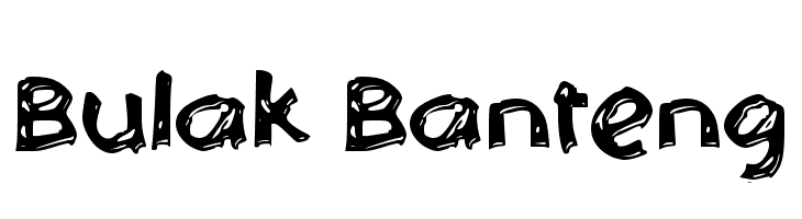 Bulak Banteng  Frei Schriftart Herunterladen