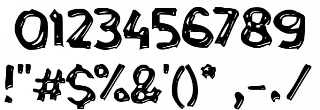 Bulak Banteng Font OTHER CHARS