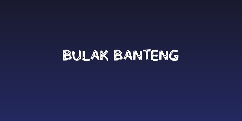 Bulak Banteng Social Header
