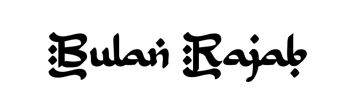 Bulan Rajab  フリーフォントのダウンロード