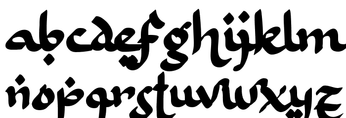 Bulan Rajab Font LOWERCASE