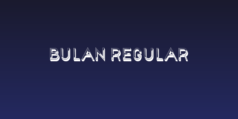 Bulan Regular Social Header