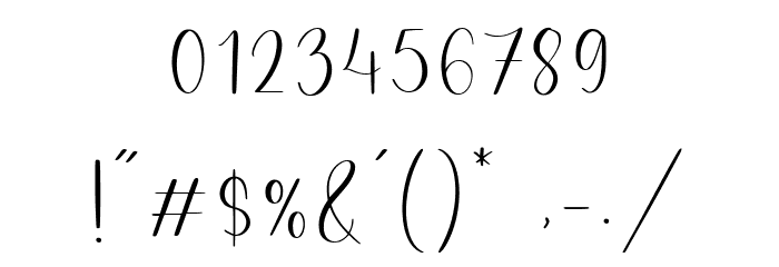Bulandari Font OTHER CHARS
