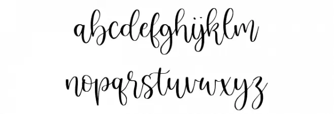 Bulandari Font LOWERCASE