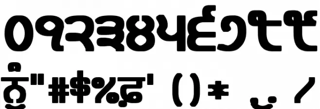 Bulara Black Font OTHER CHARS