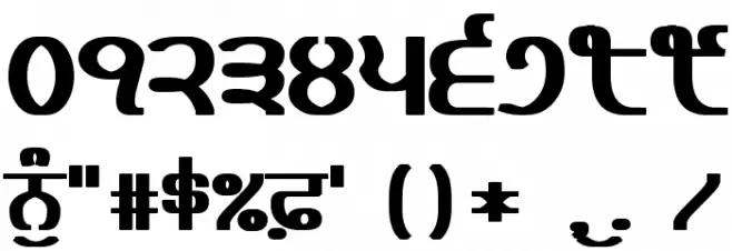Bulara Heavy フォント その他の文字