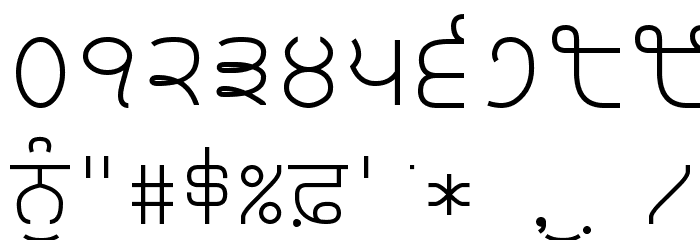 Bulara Thin Border Body Font OTHER CHARS