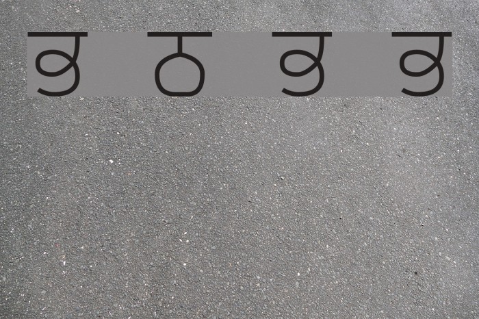 Bulara Thin Border Body Font examples
