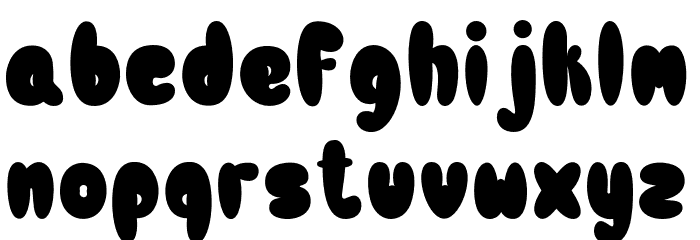 Bulb Font LOWERCASE