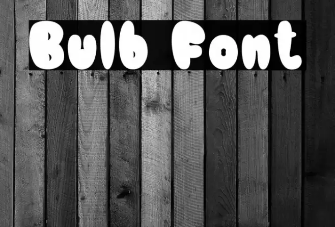 Bulb Font examples
