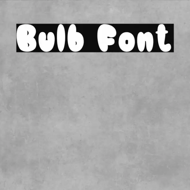 Bulb Font examples