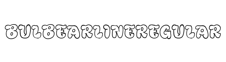 Bulbear Line Regular  免费字体下载