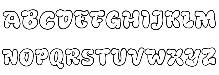 Bulbear Line Regular Font UPPERCASE