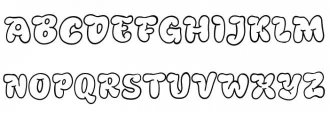 Bulbear Line Regular Schriftart Groß
