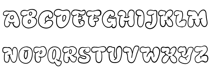 Bulbear Line Regular Font LOWERCASE