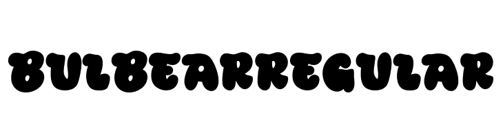 Bulbear Regular  font caratteri gratis