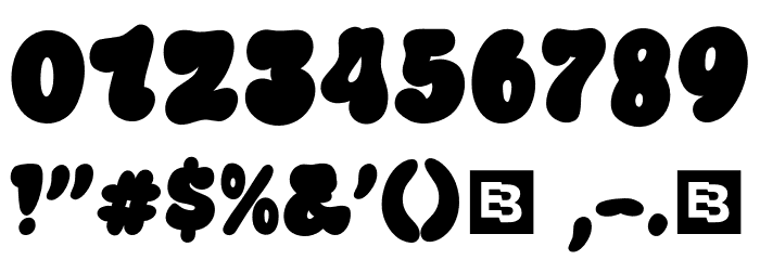 Bulbear Regular Font OTHER CHARS