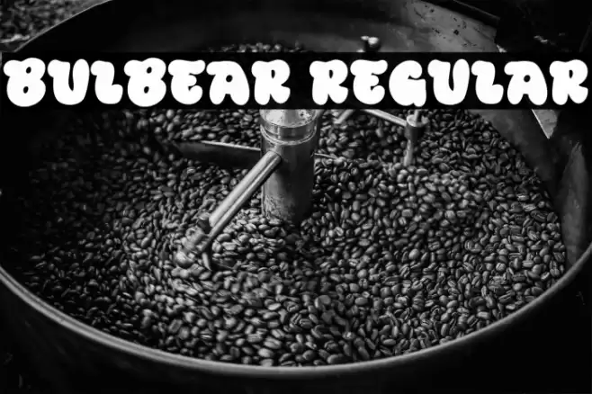 Bulbear Regular Font examples