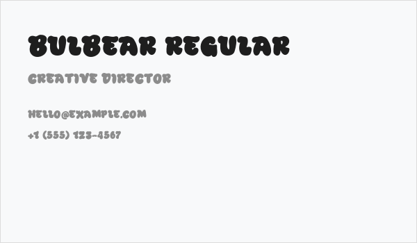 Bulbear Regular Business Card