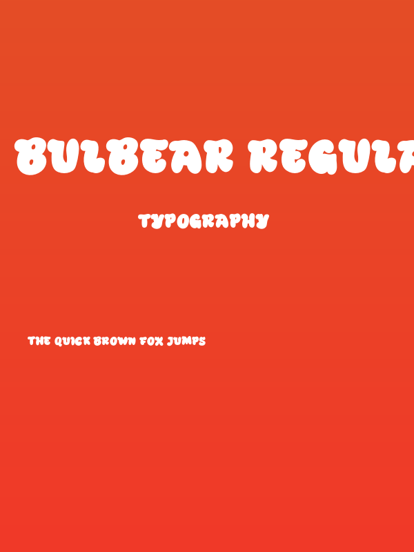 Bulbear Regular Poster