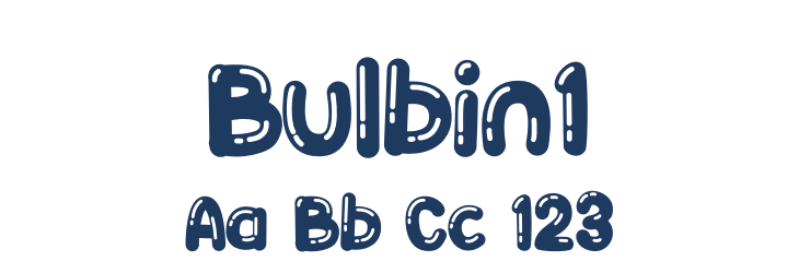 Bulbin1 Font Preview