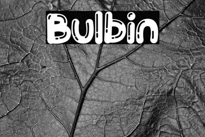 Bulbin Caratteri examples