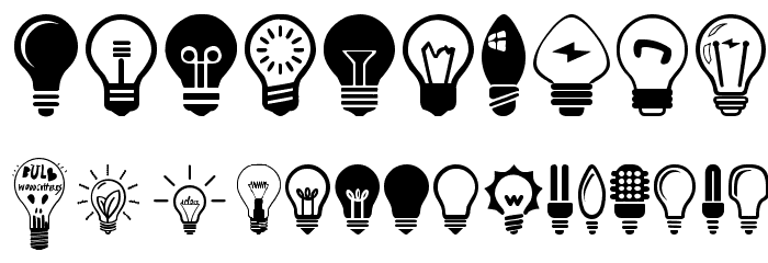 Bulbs Font OTHER CHARS