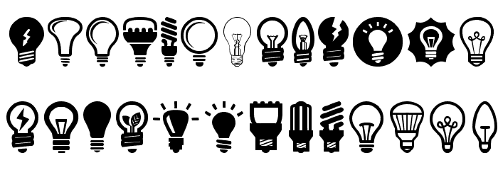 Bulbs Font LOWERCASE