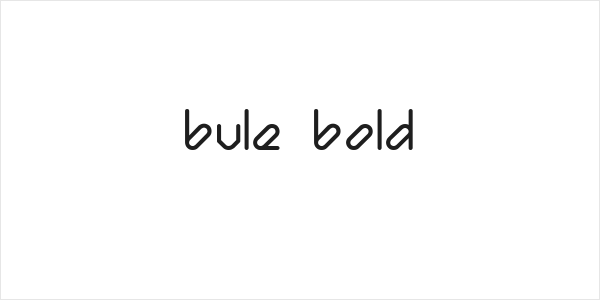 Bule Bold Logo