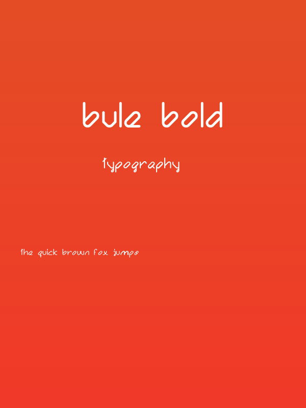 Bule Bold Poster